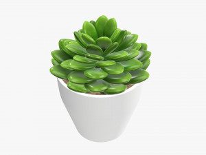 Artificial cactus composition 02 3D Model