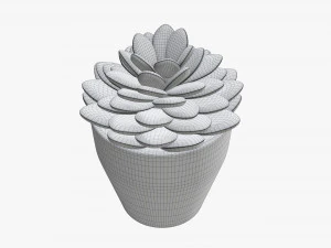 Artificial cactus composition 02 3D Model