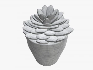 Artificial cactus composition 02 3D Model