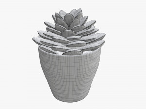 Artificial cactus composition 02 3D Model