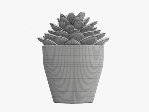 Artificial cactus composition 02 3D Model