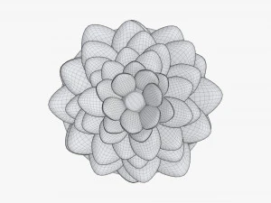 Artificial cactus composition 02 3D Model