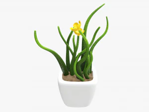 Artificial plant 02 3D Model
