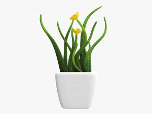 Artificial plant 02 3D Model