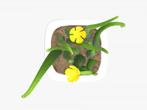 Artificial plant 02 3D Model