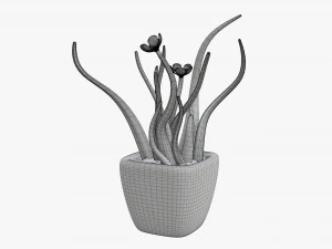Artificial plant 02 3D Model