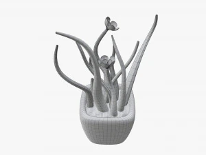 Artificial plant 02 3D Model
