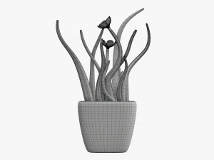 Artificial plant 02 3D Model