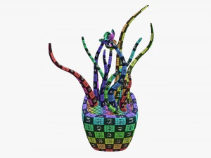 Artificial plant 02 3D Model