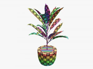 Artificial plant 04 3D Model