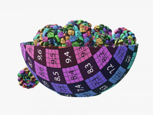 Blackberry in bowl Modello 3D