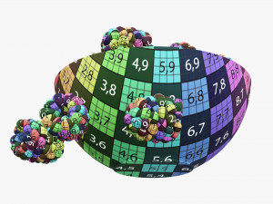 Blackberry in bowl Modello 3D