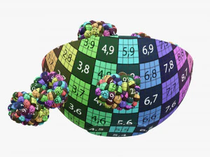 Blackberry in bowl 3D Model