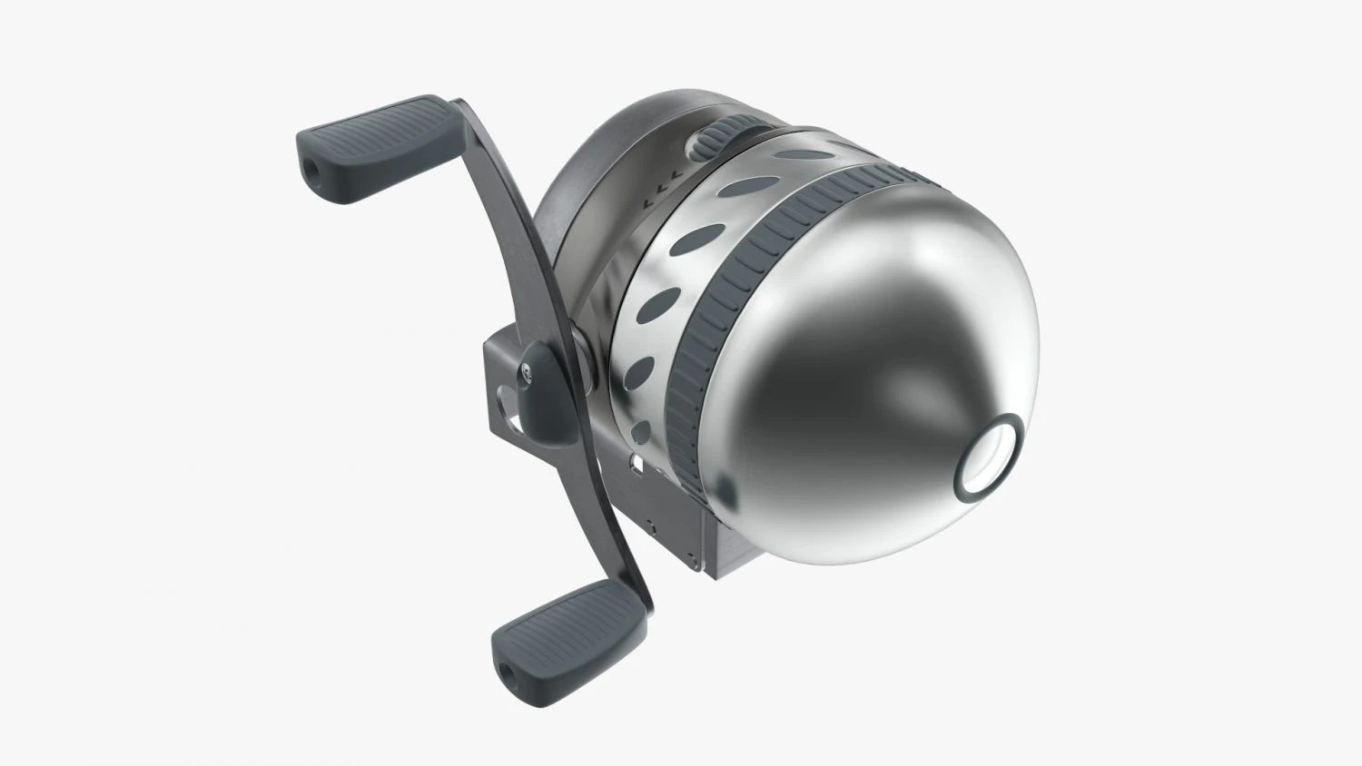 Bowfishing spinning reel 3D Model .c4d .max .obj .3ds .fbx .stl .blend 