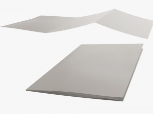 Brochure open close 3Dモデル