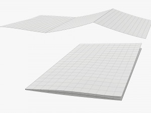 Brochure open close 3Dモデル