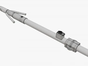 カーボンフィッシュアロー 3Dモデル