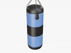 Ceiling boxing punch bag 3D Model