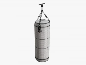 Ceiling boxing punch bag 3D Model