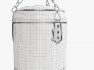 Ceiling boxing punch bag 3D Model