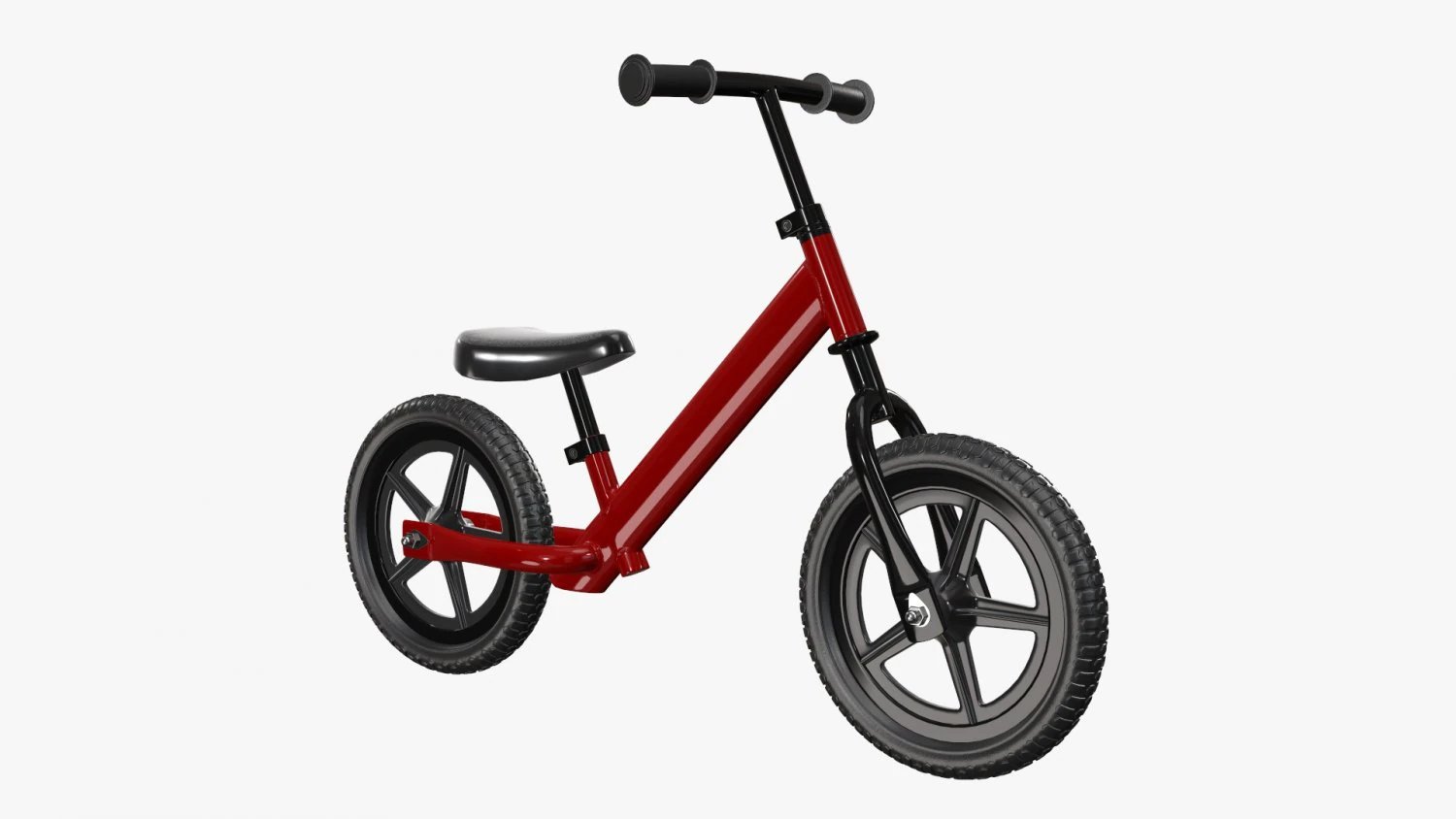 Children classic balance bike 3D Model .c4d .max .obj .3ds .fbx .stl .blend 