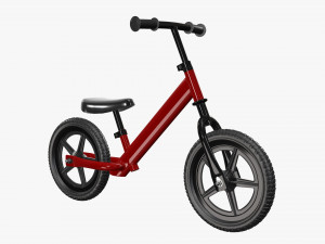Children classic balance bike Model 3D