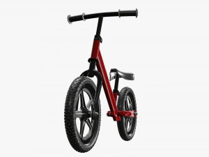 Children classic balance bike 3D Model