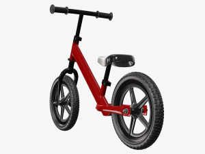 Children classic balance bike Modelo 3D