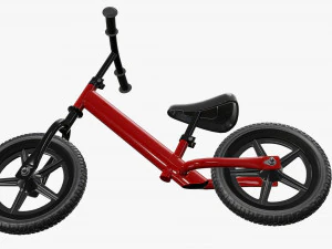 Children classic balance bike 3D Model