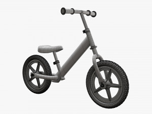 Children classic balance bike Modelo 3D