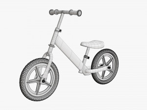Children classic balance bike Modelo 3D