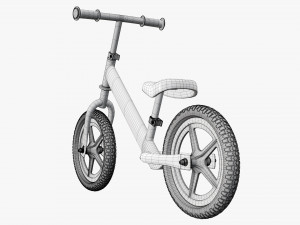 Children classic balance bike Modelo 3D