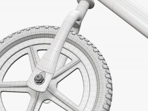 Children classic balance bike 3D Model