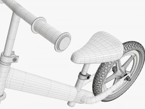 Children classic balance bike 3D Model