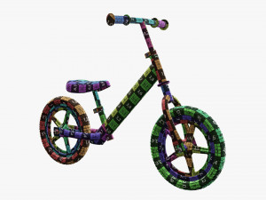 Children classic balance bike Modelo 3D