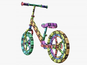 Children classic balance bike Modelo 3D