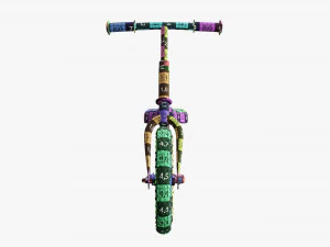 Children classic balance bike 3D Model