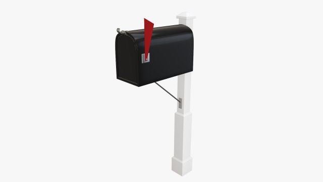 Classic mailbox 01 Modello 3D .c4d .max .obj .3ds .fbx .stl .blend