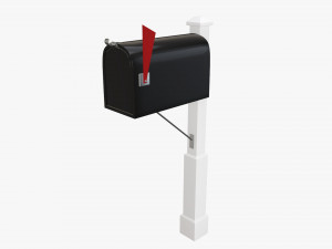 Classic mailbox 01 Modelo 3D