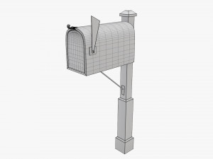 Classic mailbox 01 Modello 3D