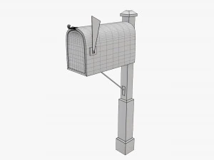Cassetta postale classica 01 Modello 3D