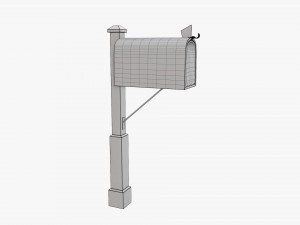 Classic mailbox 01 Modello 3D