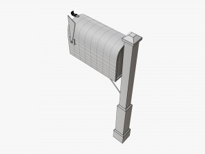 Classic mailbox 01 Modello 3D