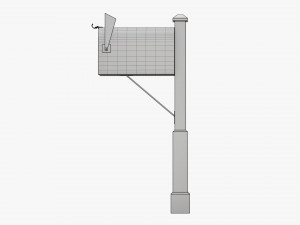 Classic mailbox 01 Modello 3D