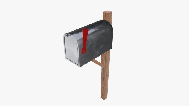 Classic mailbox 02 Modèle 3D .c4d .max .obj .3ds .fbx .stl .blend 