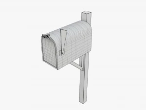 Klassischer Briefkasten 02 3D Modell