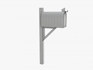 Klassischer Briefkasten 02 3D Modell