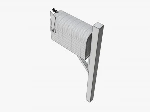 Klassischer Briefkasten 02 3D Modell