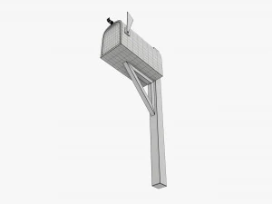 Klassischer Briefkasten 02 3D Modell