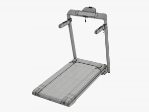 Compact foldable treadmill 3D Model